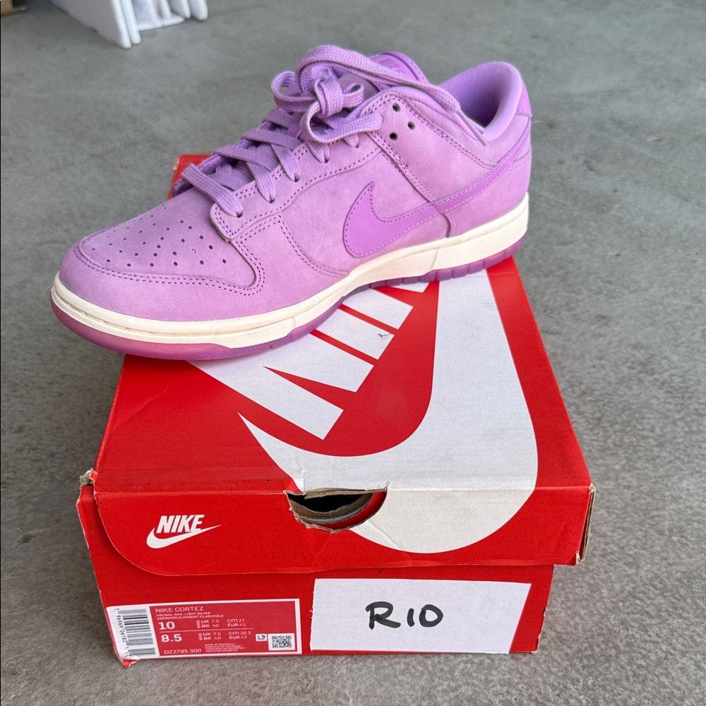 Nike Cortez Lavender/Purple Suede Low-Top Sneaker